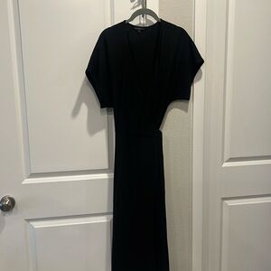 Felicity and Coco black wrap dress